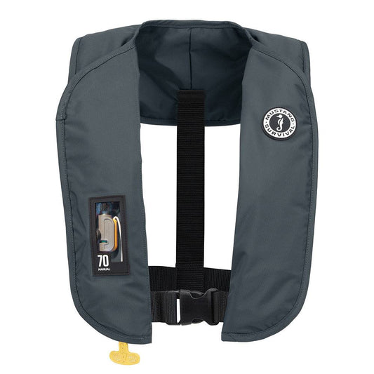 Mustang MIT 70 Manual Inflatable PFD - Admiral Grey [MD4041-191-0-202] - Twin Screws Marine Service