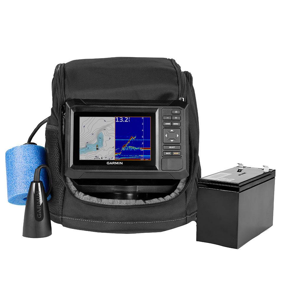 Garmin ECHOMAP UHD2 Keyed 5" cv Ice Fishing Bundle w/ECHOMAP UHD2 53cv  Dual Beam-IF Transducer [010-02590-35] - Twin Screws Marine Service