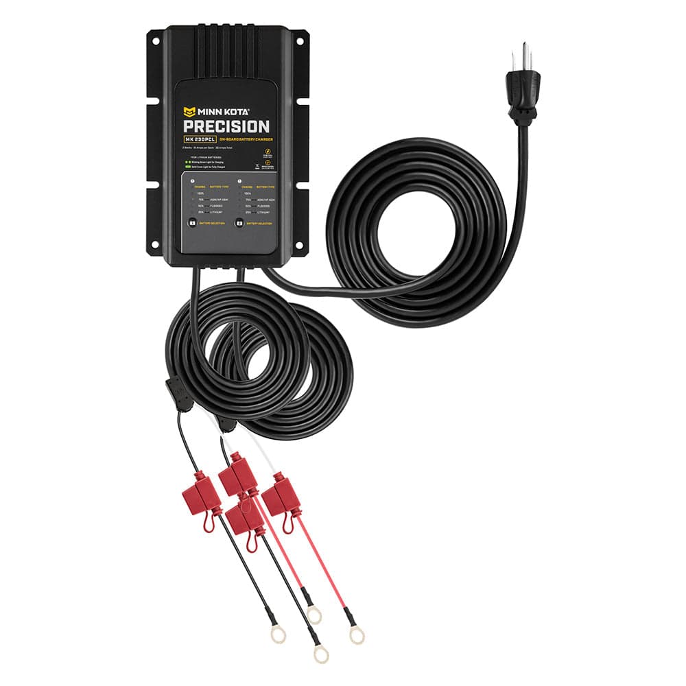 Minn Kota On-Board Precision Charger MK-230 PCL 2 Bank x 15 AMP LI Optimized Charger [1832304] - Twin Screws Marine Service