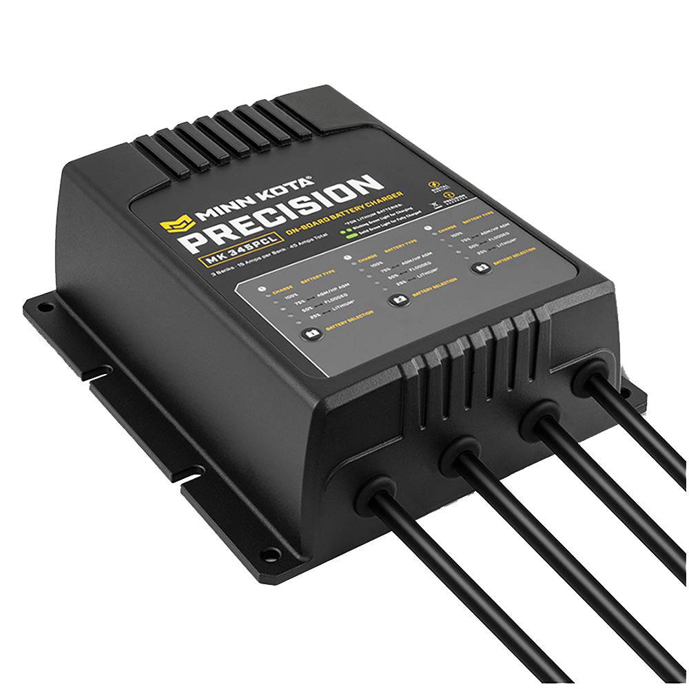 Minn Kota On-Board Precision Charger MK-345 PCL 3 Bank x 15 AMP LI Optimized Charger [1833454] - Twin Screws Marine Service