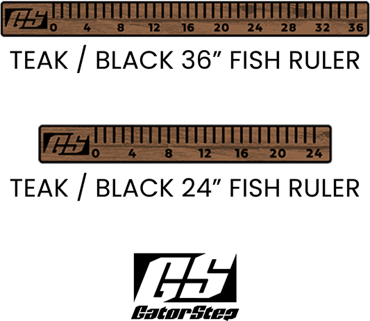 GatorStep Fish Ruler Teak/ Black 36"