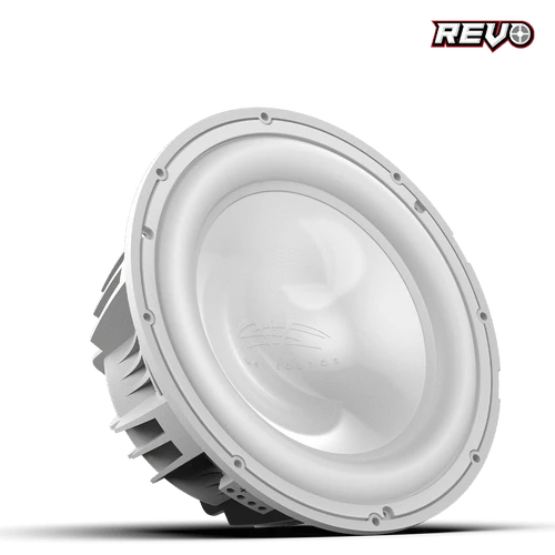 WET SOUNDS REVO 12 FA S4-W V2 | Wet Sounds REVO Series 12-inch Free-Air Marine Subwoofer - 4Ω White - Twin Screws Marine Service